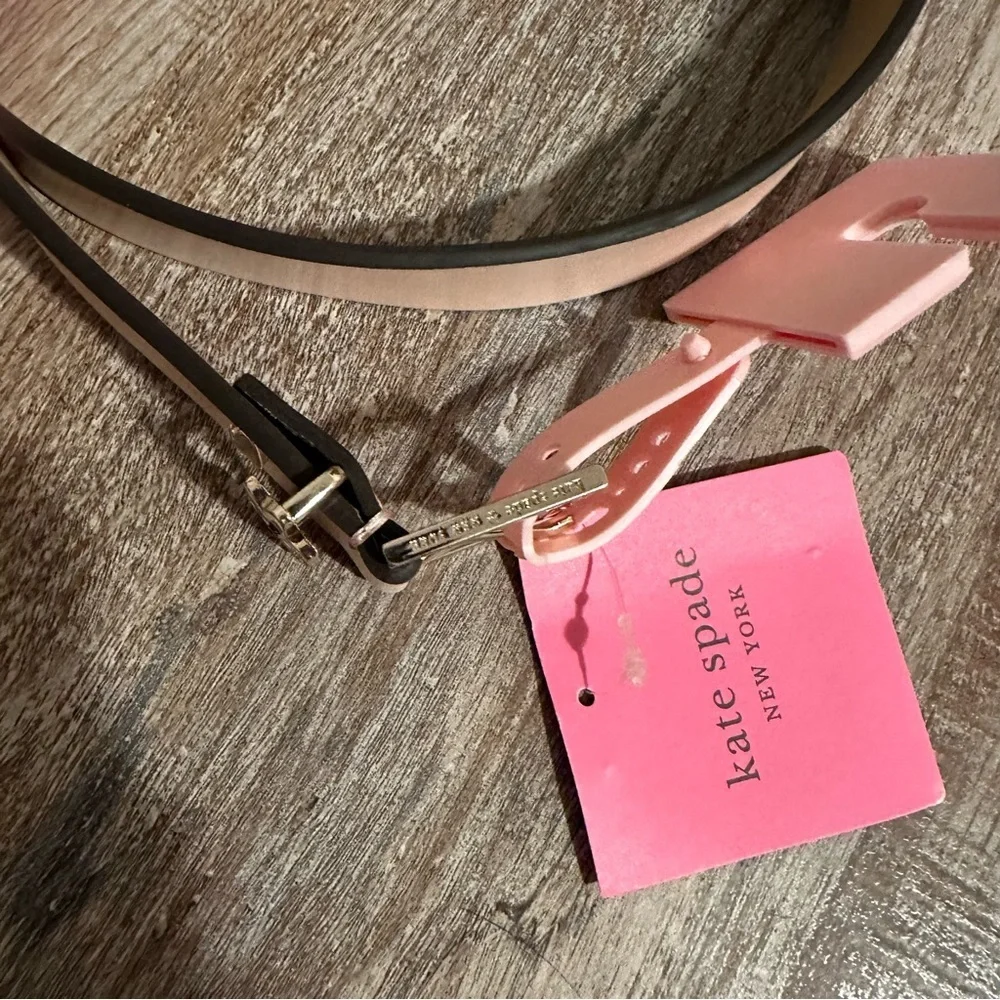 Kate Spade New York Daisy Loop Leather 32MM Belt, Pink Shadow